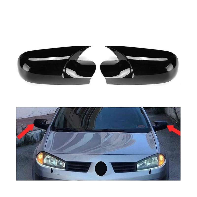 Car Side Wing Rearview Mirror Cover Cap for 2 Mk2 2002-2009 Bat Rear View Mirror Cover(carbon)