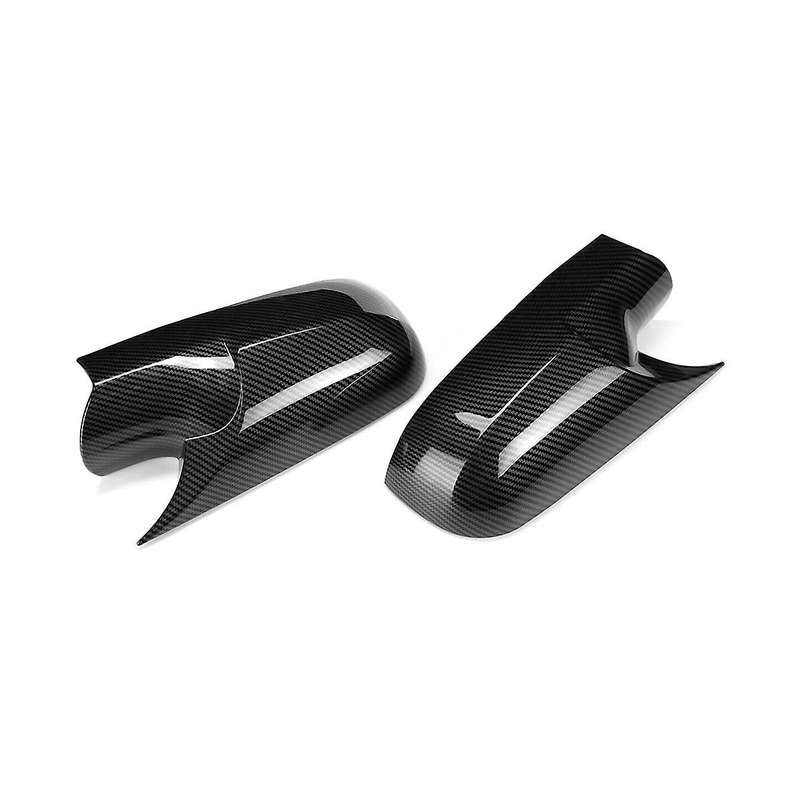 Car Side Wing Rearview Mirror Cover Cap for 2 Mk2 2002-2009 Bat Rear View Mirror Cover(carbon)