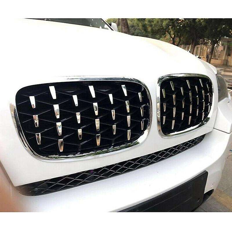 Car Silver Front Middle Grille Grill Replacement for X5 E70 / X6 E71 2008-2013