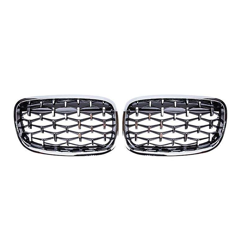 Car Silver Front Middle Grille Grill Replacement for X5 E70 / X6 E71 2008-2013