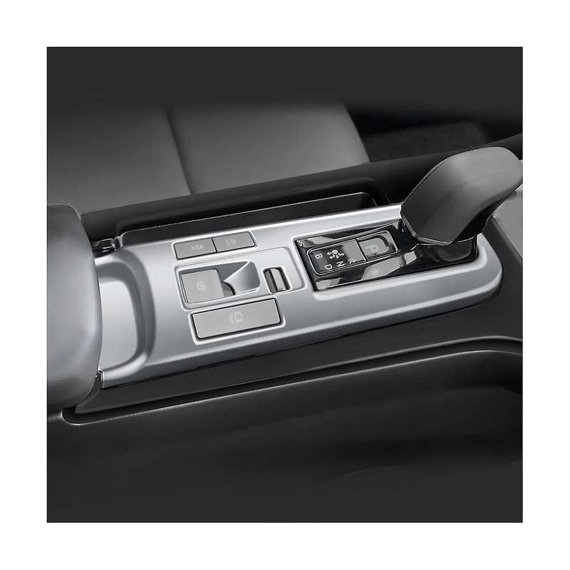 Car Silver Central Control Gear Shift Panel Interior Modification for Prius 60 Series 2020-2023