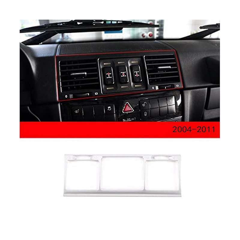 Car Silver Central Air Condition Outlet Vent Cover Trim for - G-class W463 2004-2011