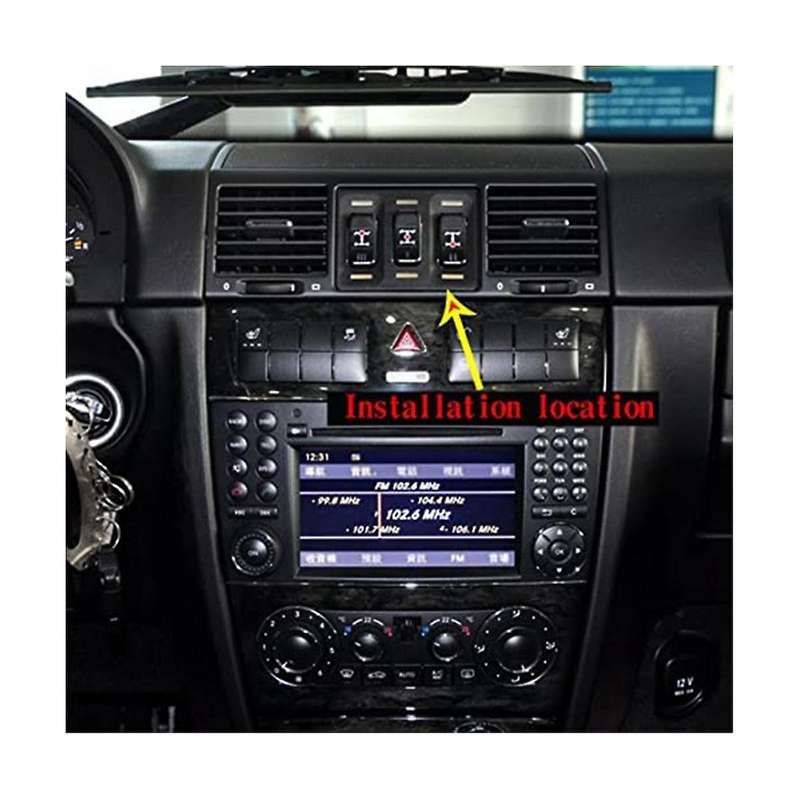 Car Silver Central Air Condition Outlet Vent Cover Trim for - G-class W463 2004-2011