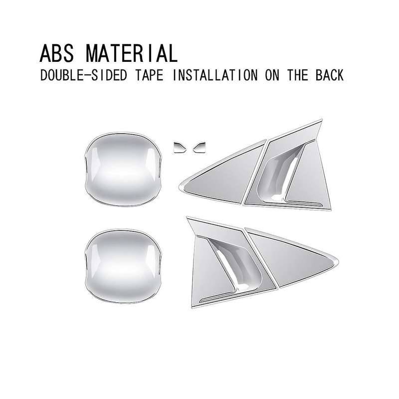 Car Silver for Prius 60 Series 2020-2023 Car Handle Exterior Door Handle Bowl Cover Trim Sticker