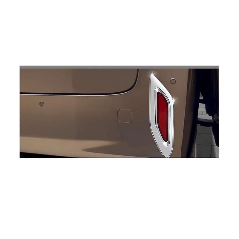 Car Silver Rear Tail Fog Light Lamp Frame Cover Trim for Alphard 40 Series 2023+ Car Accessories