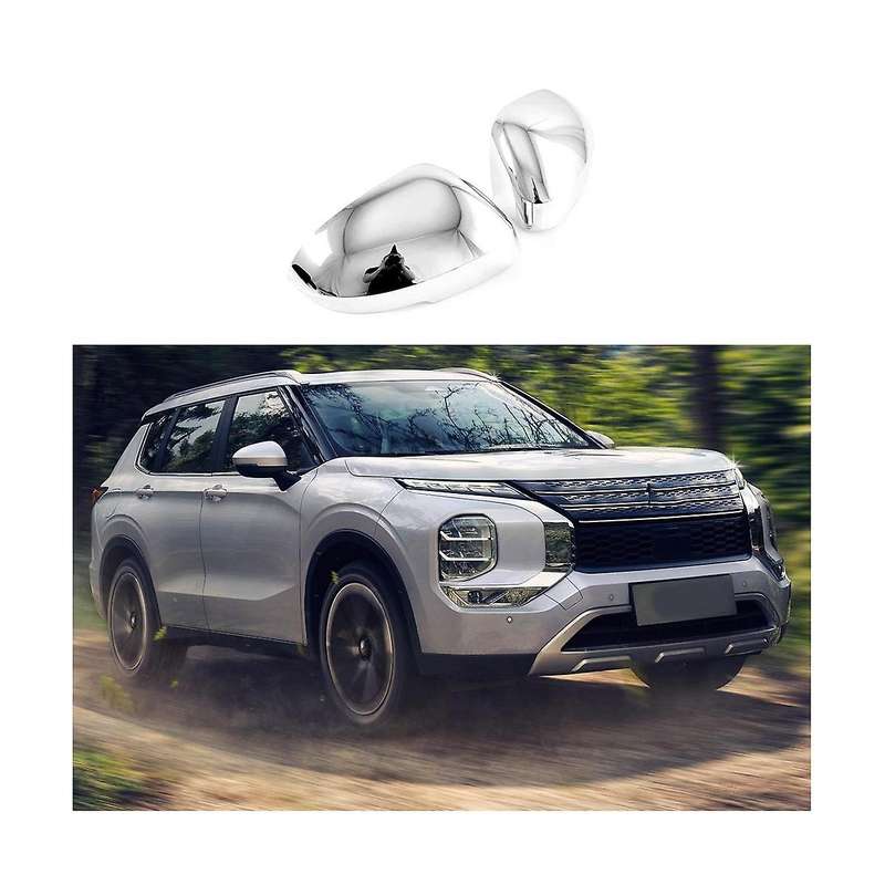 Car Silver Side Door Rear View Mirror Decoration Sticker Cover Trim Accessories for 2022 2023