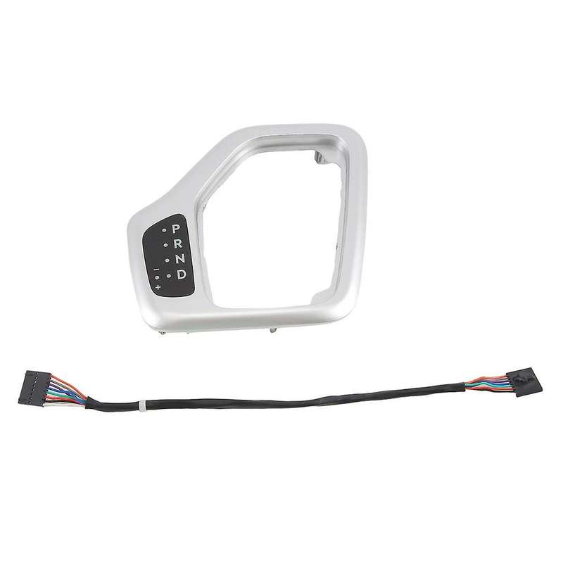 Car Silver Shifter Transmission Bezel with Harness 68413957AA 5YD27XSAAA for 2014-2018 Gearshift Pa