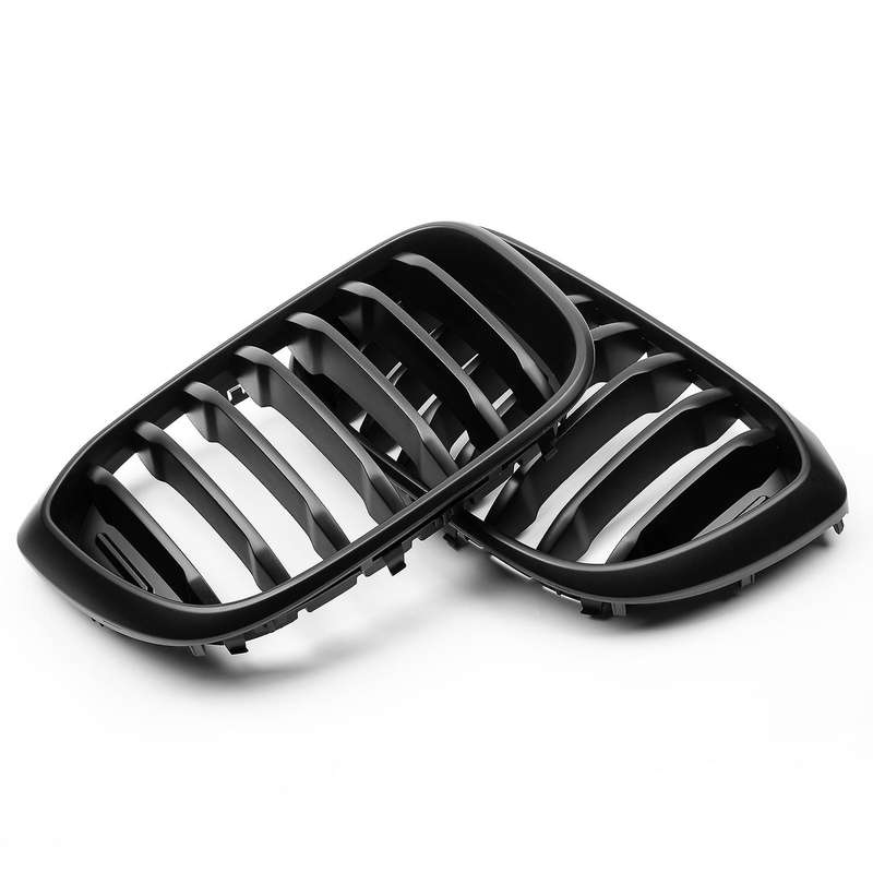Car Single Slats Front Kidney Grill for - X3 G01 X4 G02 ABS Matte Black Racing Grills 2018+