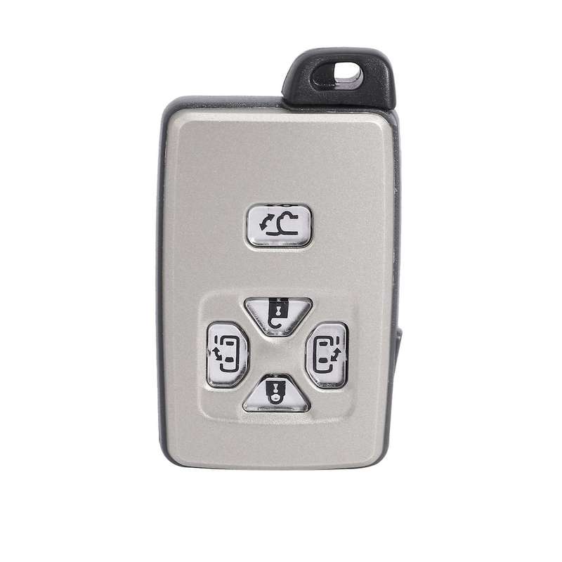 Car Smart Card Remote Car Key Shell Case Fob 5 Button for Toyota Alphard Estima Vellfire
