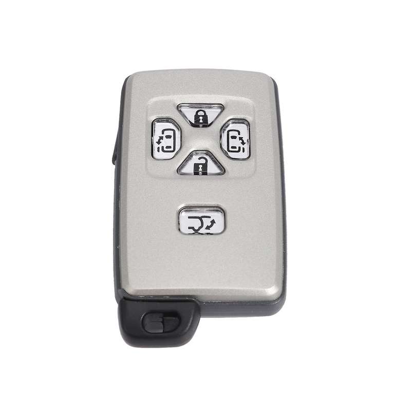 Car Smart Card Remote Car Key Shell Case Fob 5 Button for Toyota Alphard Estima Vellfire