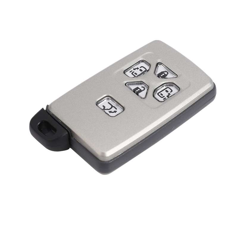 Car Smart Card Remote Car Key Shell Case Fob 5 Button for Toyota Alphard Estima Vellfire
