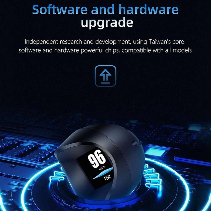 Car Smart Digital Meter Head-Up Display OBD2 HUD GPS Speedometer Overspeed Warning Oil Water Temp