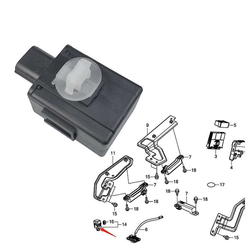 Car Smart Buzzer 74940--003 for FIT Pilot Passport 2017-2021 Intelligent Warning Buzzer 74940TX6003