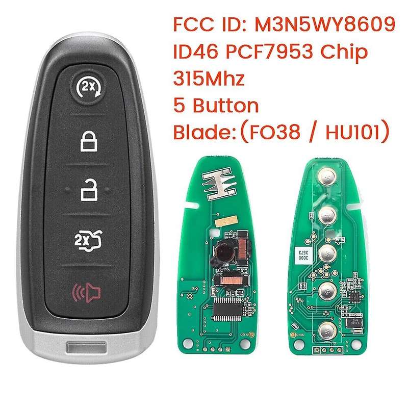 Car Smart Prox Remote Key Fob for Explorer Focus Edge Flex C-Max Taurus 11-19 ID46 PCF7953 M3N5WY86