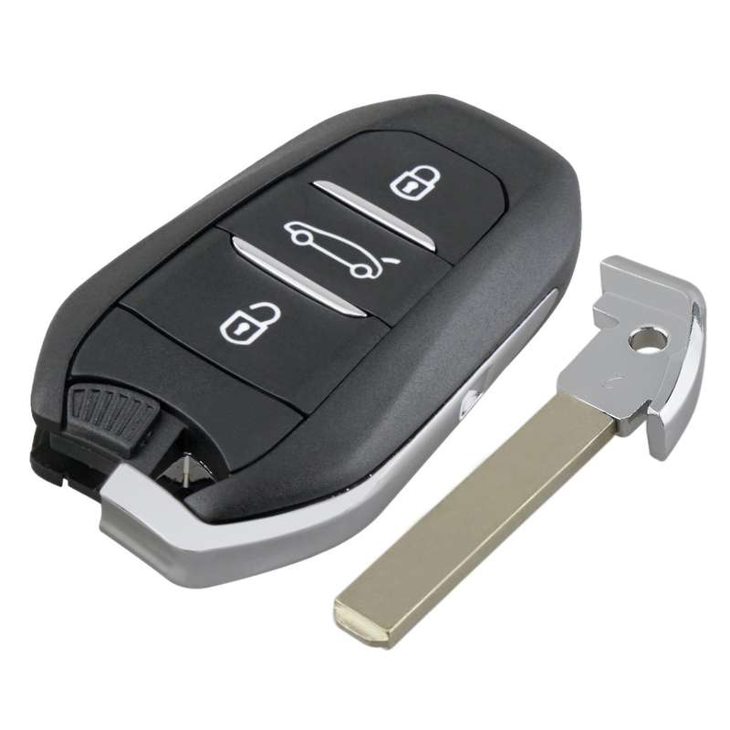 Car Smart Remote Key 3 Button 433Mhz 4A CHIP Fit for 208 3008 508 5008 Expert (B)