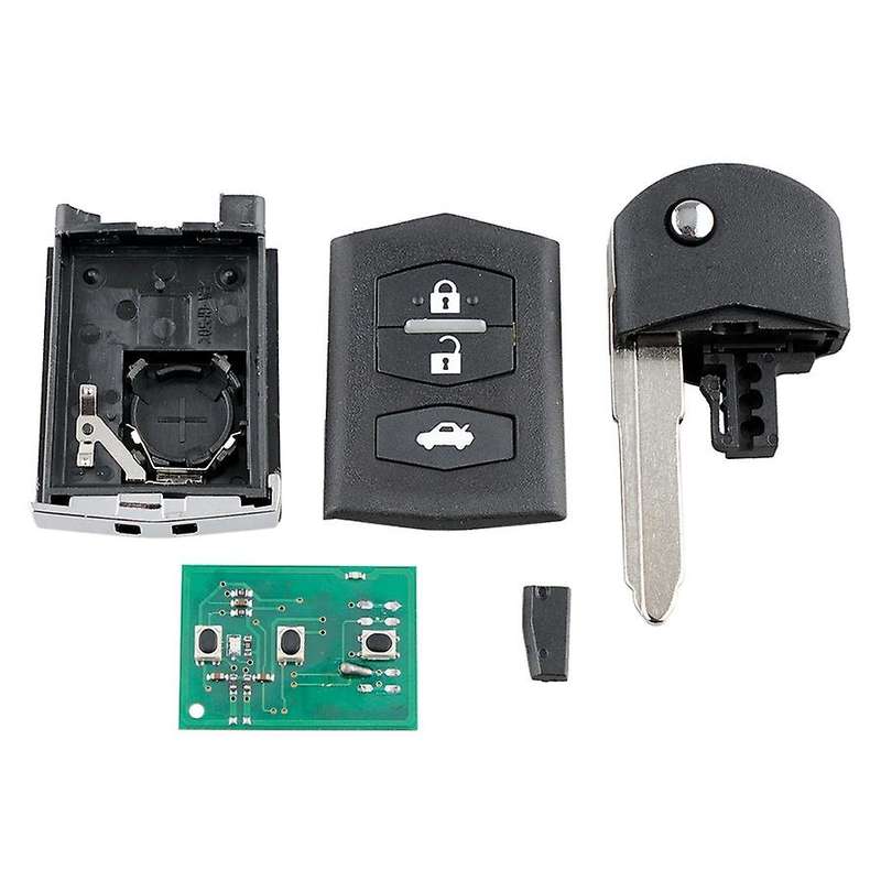 Car Smart Remote Key 3 Buttons 80-Bit 63 Chip Car Key Fob 2 3 5 6 RX8 MX5 433Mhz