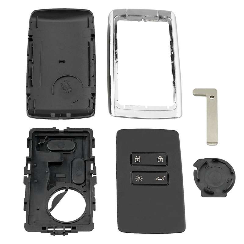 Car Smart Remote Key 4 Button Key Case for Koleos Kadjar 2016 2017