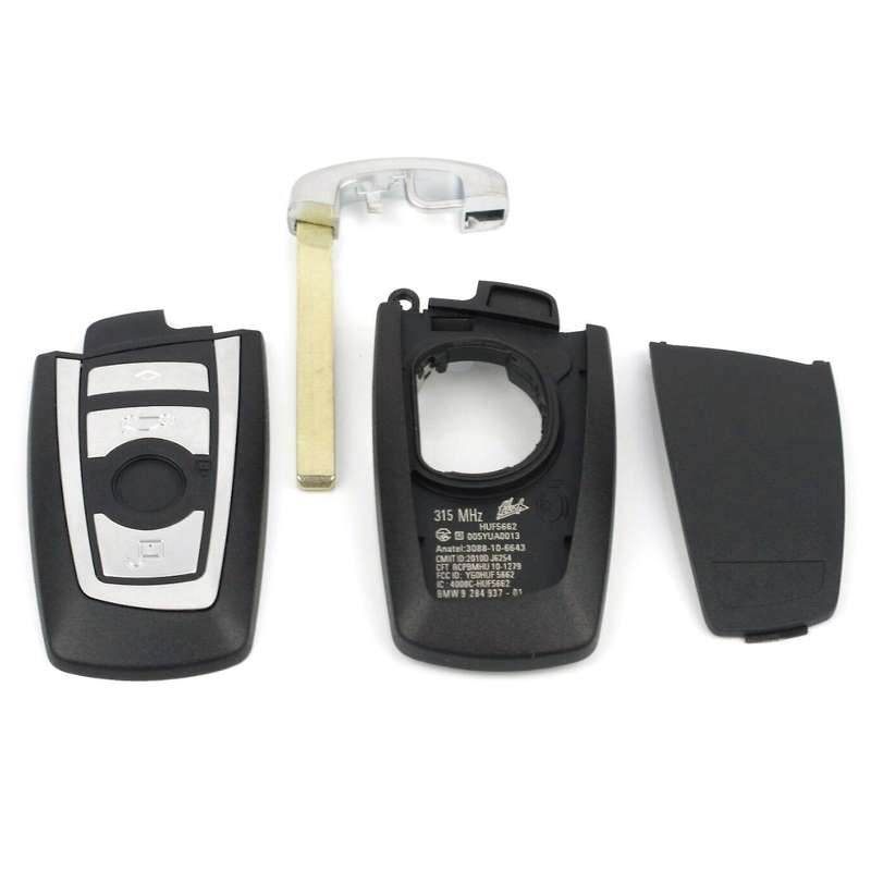 Car Smart Remote Key Fob Case Blade for F10 F20 F30 F40 1 3 5 Series 4Button
