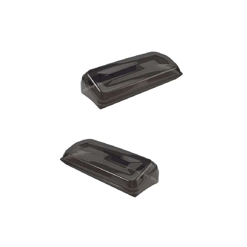 Car Smoked Black Tail Light Cover Rear Lamp Guard Protector Trim Frame Bezel Exterior for 2021-2023