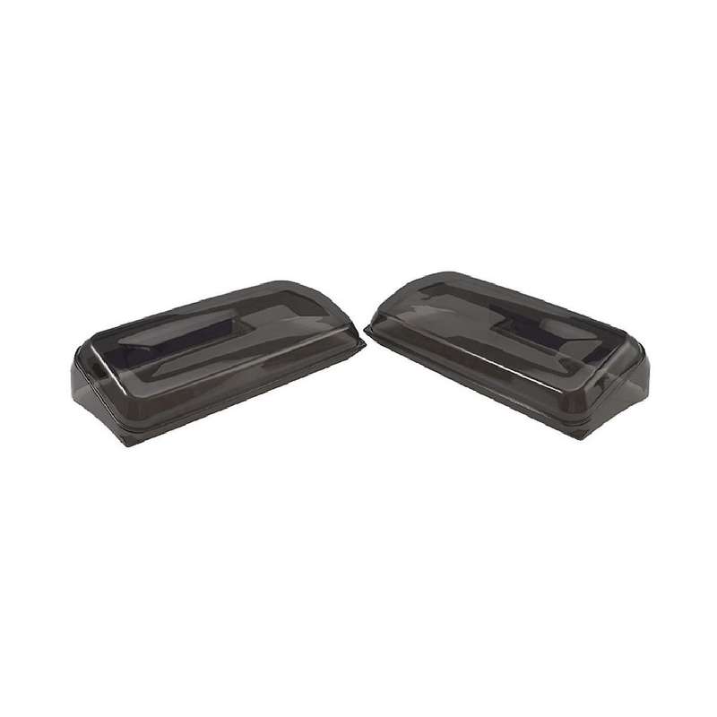 Car Smoked Black Tail Light Cover Rear Lamp Guard Protector Trim Frame Bezel Exterior for 2021-2023