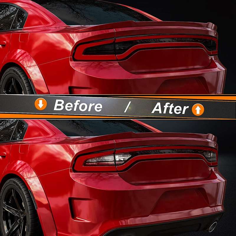 Car Smoke Tail Light Tint Kit Compatible Dodge Charger 2015-2020