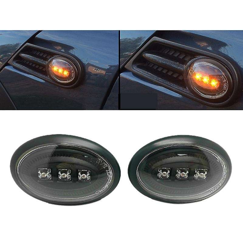 Car Smoke LED Side Marker Light Turn Signal Light for  Mini R55 R56 7 8 9 Mk2 07-13