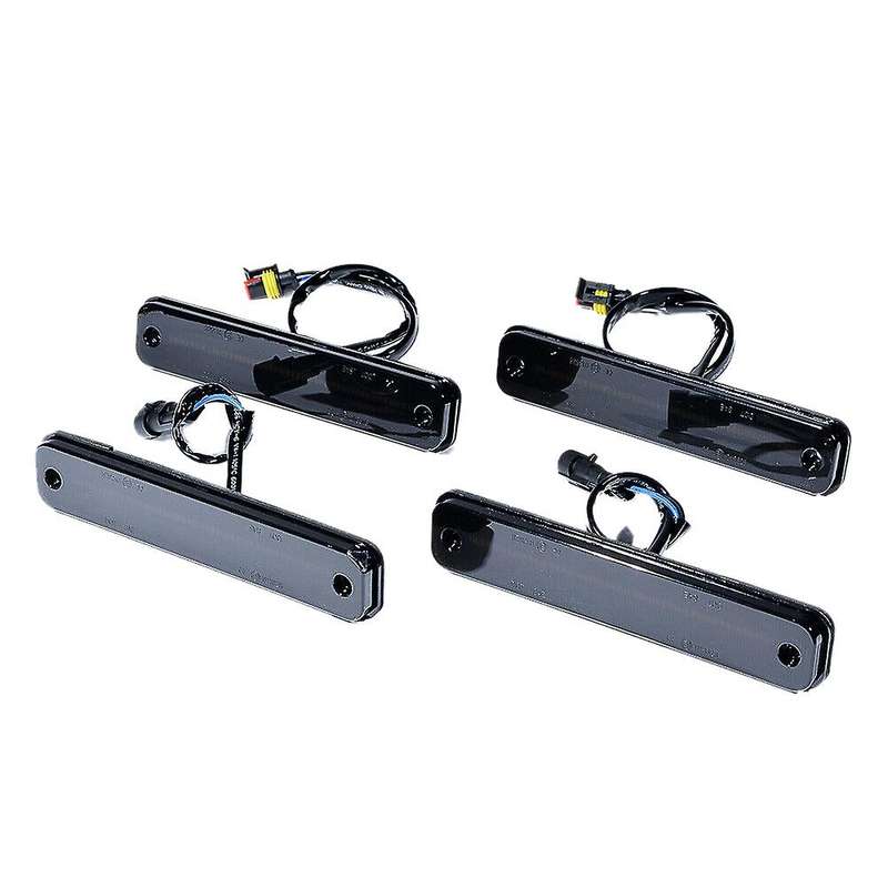 Car Smoked Full Led Side Marker Light Front Amber/ Rear Red Turn Signal Lamp for H2 2003-2009 259523