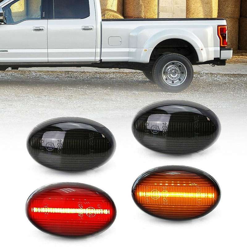 Car Smoked LED Side Marker Lamp for F350 F450 Super Duty Dual Wheel