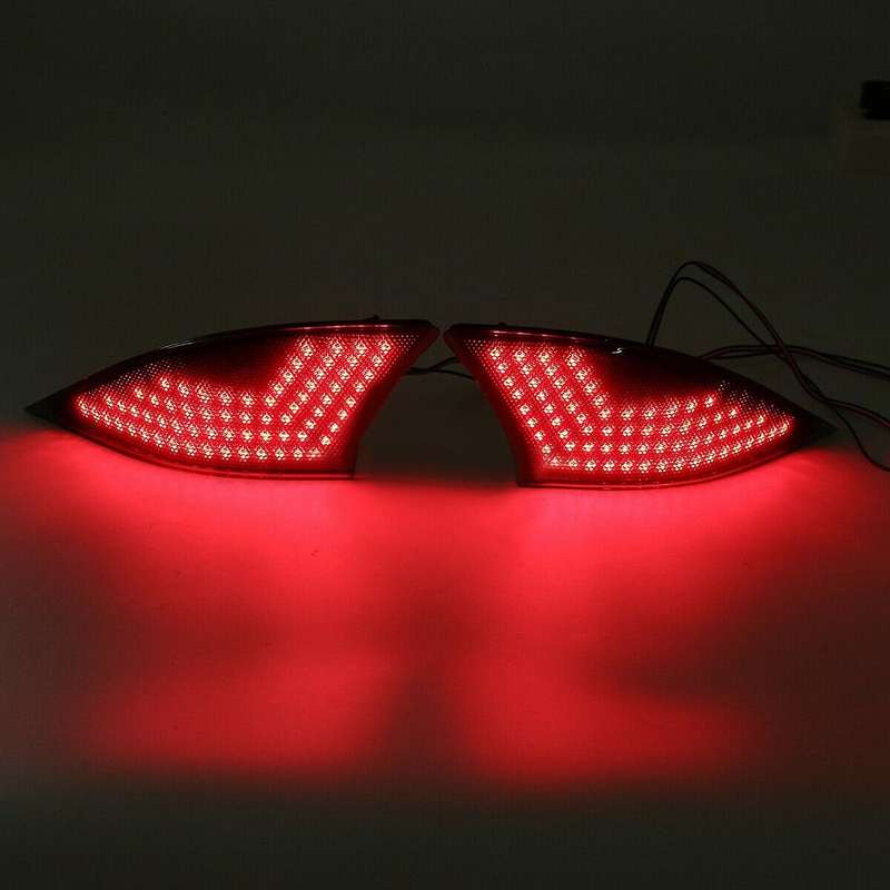 Car Smoked LED Rear Bumper Reflector Brake Light Tail Lamp for IS250 IS350 2014-2020