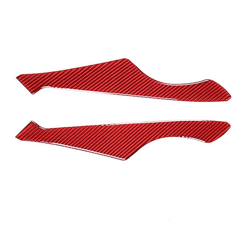 Car Soft Carbon Fiber Car Door Bumper Cover Trim for 2022 Red