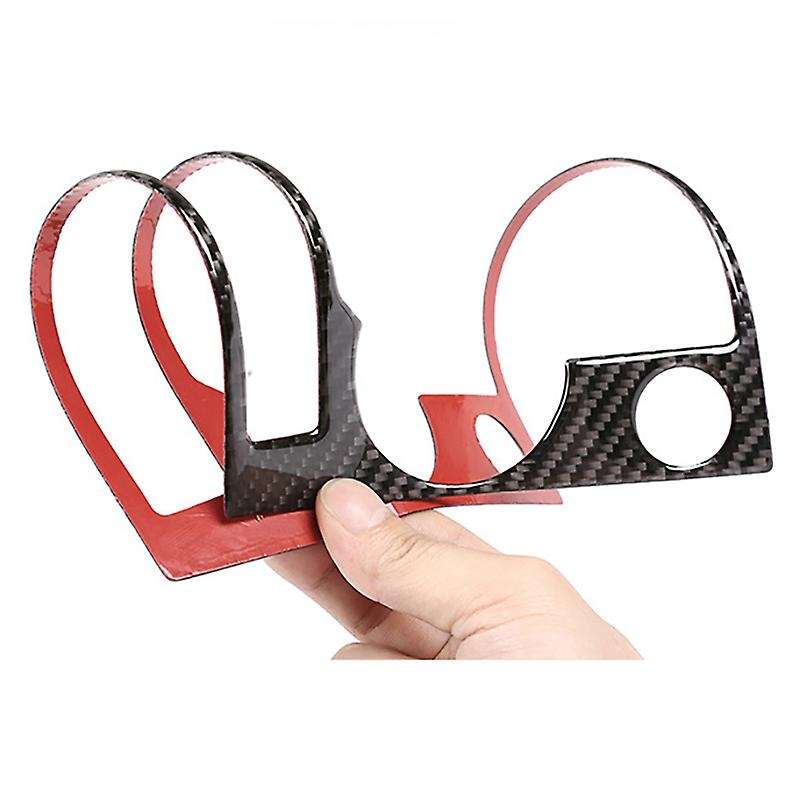 Car Soft Carbon Fiber Button Decoration Box Frame Cover Trim for Sport 2015-2019