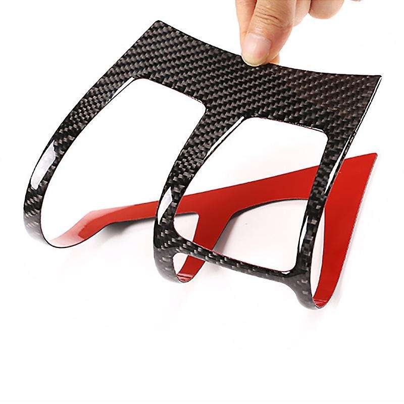 Car Soft Carbon Fiber Central Control Gear Shift Panel Cover Trim for X5 E70 X6 E71 2010-2013 RHD