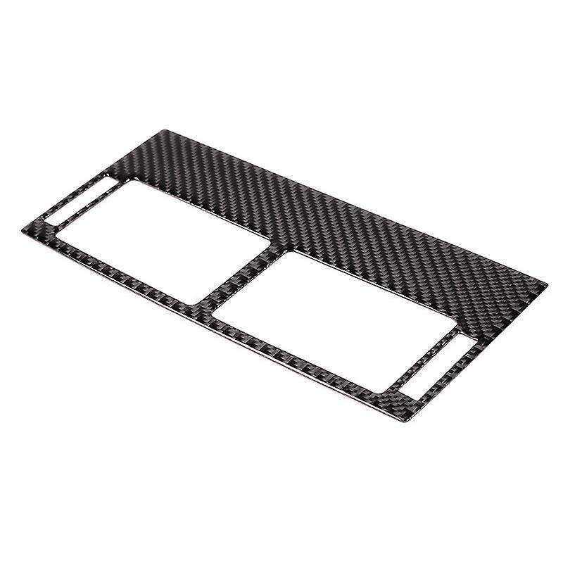Car Soft Carbon Fiber Dashboard Central Air Outlet Vent Frame Cover Trim for Sport 2015-2019