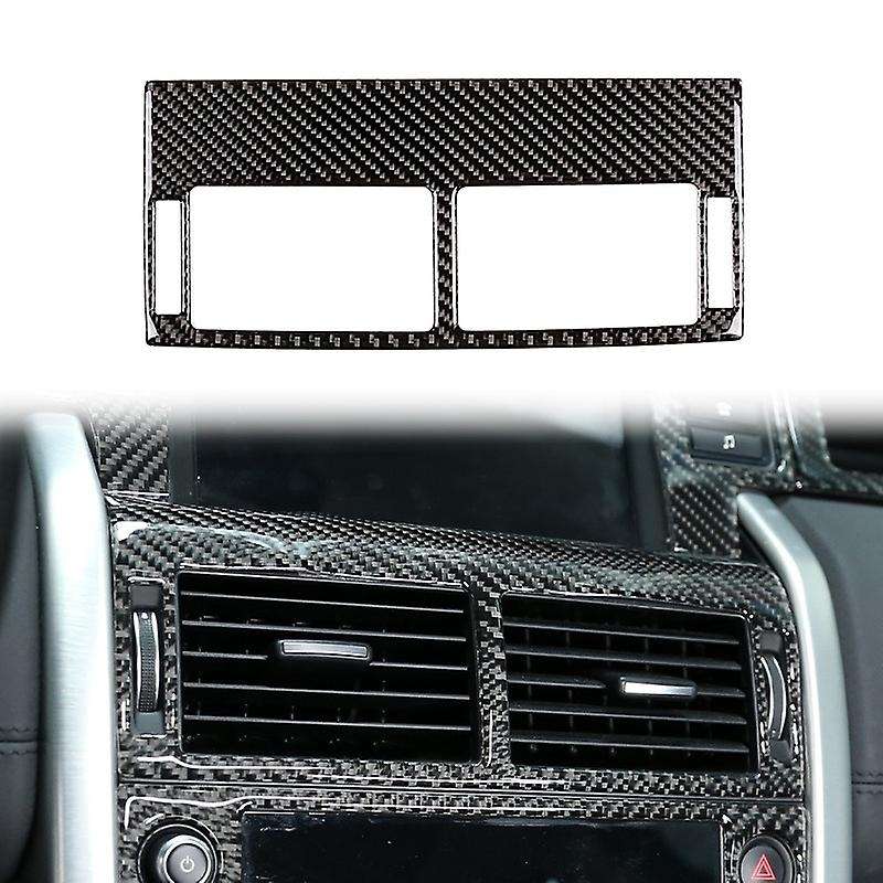 Car Soft Carbon Fiber Dashboard Central Air Outlet Vent Frame Cover Trim for Sport 2015-2019