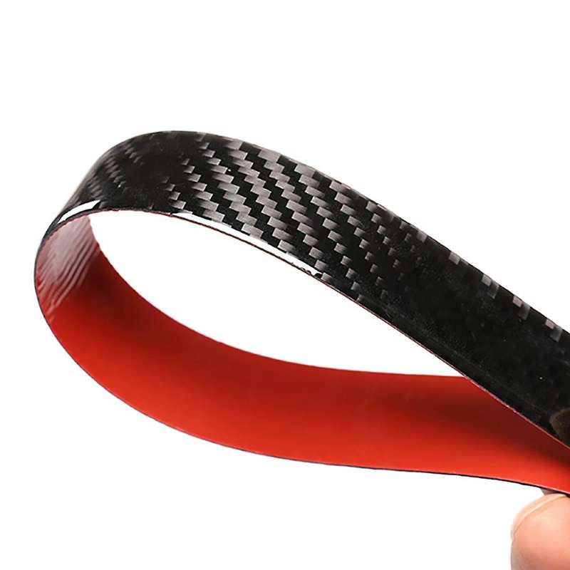 Car Soft Carbon Fiber Inner Door Panel Cover Trim for 2009-2013