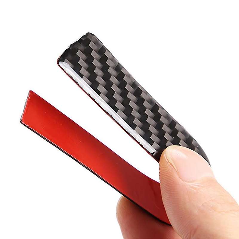 Car Soft Carbon Fiber Inner A-Pillar Decorative Cover Trim for 2007-2011