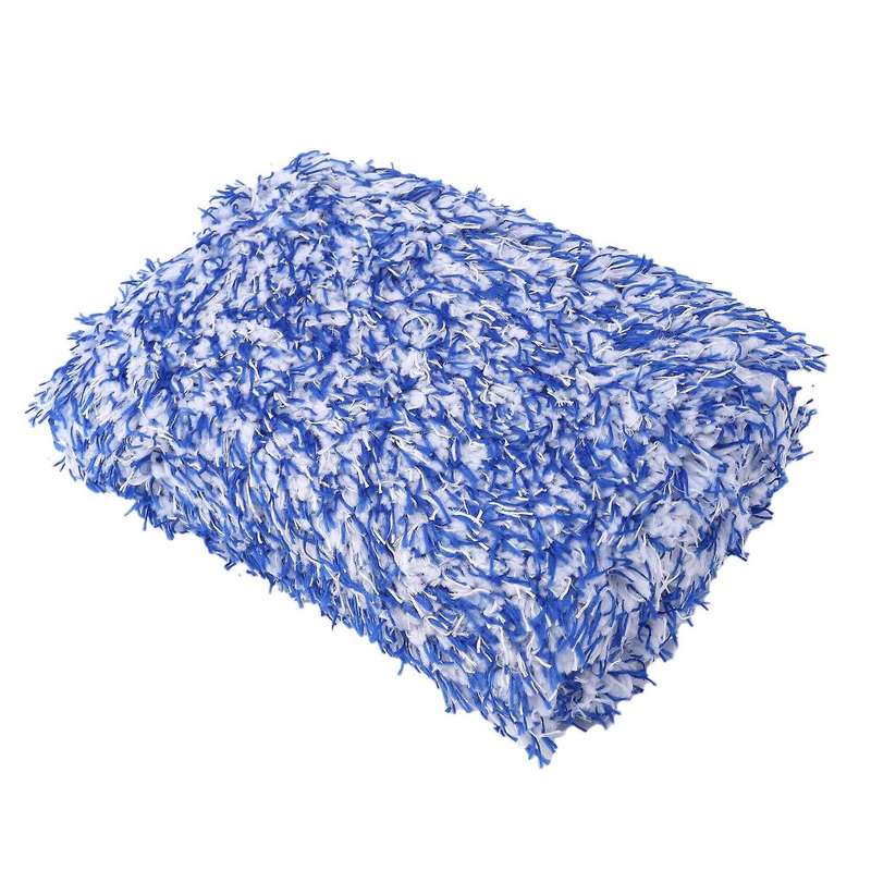 Car Soft High Density Cleaning Super Soft Car Wash Cloth Microfiber Car Wash Towel Sponge Block Blu