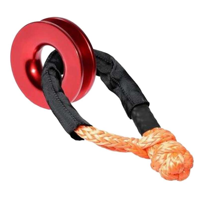 Car Soft Shackle Rope Tow Rope with Recovery Ring Off Road Winch Pulley Cable Hook for Off-Road Reco