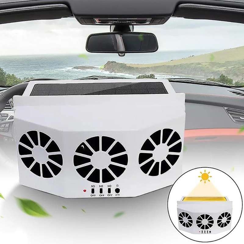 Car Solar Exhaust Fan Windshield Ventilation Window System Solar Power for RV Caravan Boats