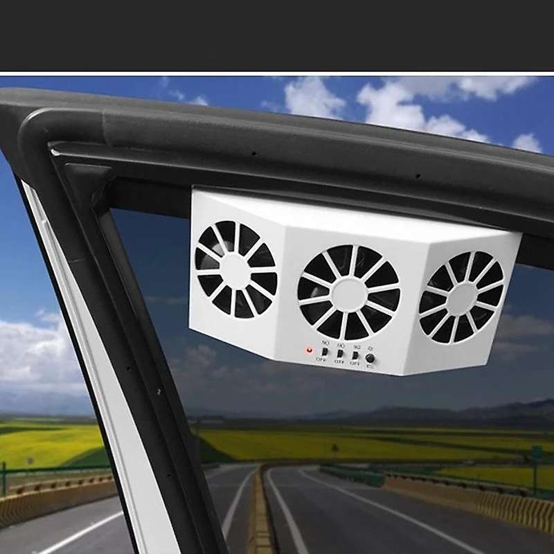 Car Solar Exhaust Fan Windshield Ventilation Window System Solar Power for RV Caravan Boats