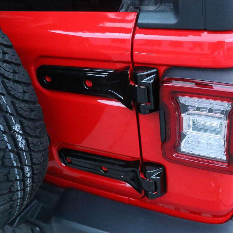 Car Spare Tire Door Hinge Covers Stickers for JL 2018 Up Exterior Accessories