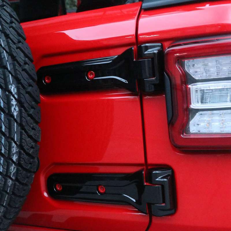 Car Spare Tire Door Hinge Covers Stickers for JL 2018 Up Exterior Accessories