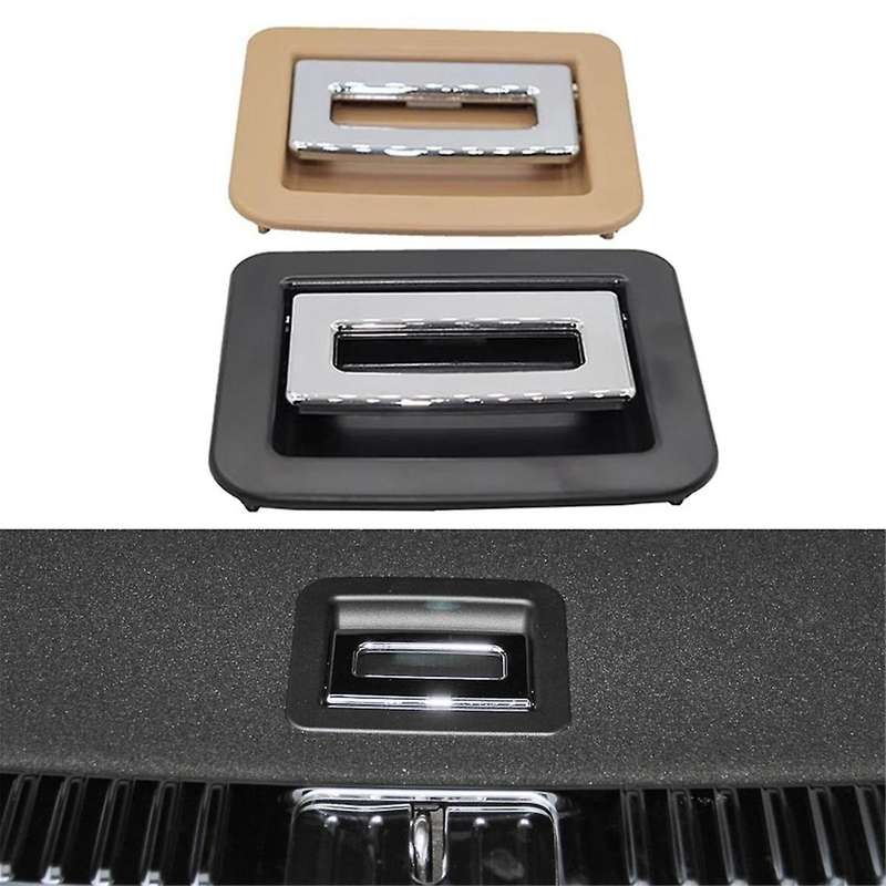 Car Spare Tire Cover Handle Trunk Carpet Handle Electroplated Handle for 2011-2017 Beige