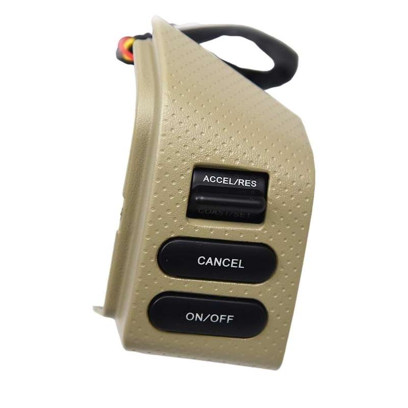 Car Speed Cruise Control Switch for Sylphy 2008-2019 Steering Wheel Button with Wiring Harness Beige