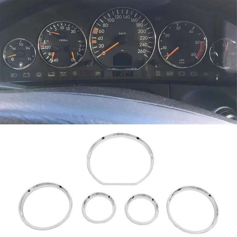 Car Speedometer Gauge Dial Ring Instrument Panel Ring for W140 & R129 1991-1999 S280,S320,S420,S500
