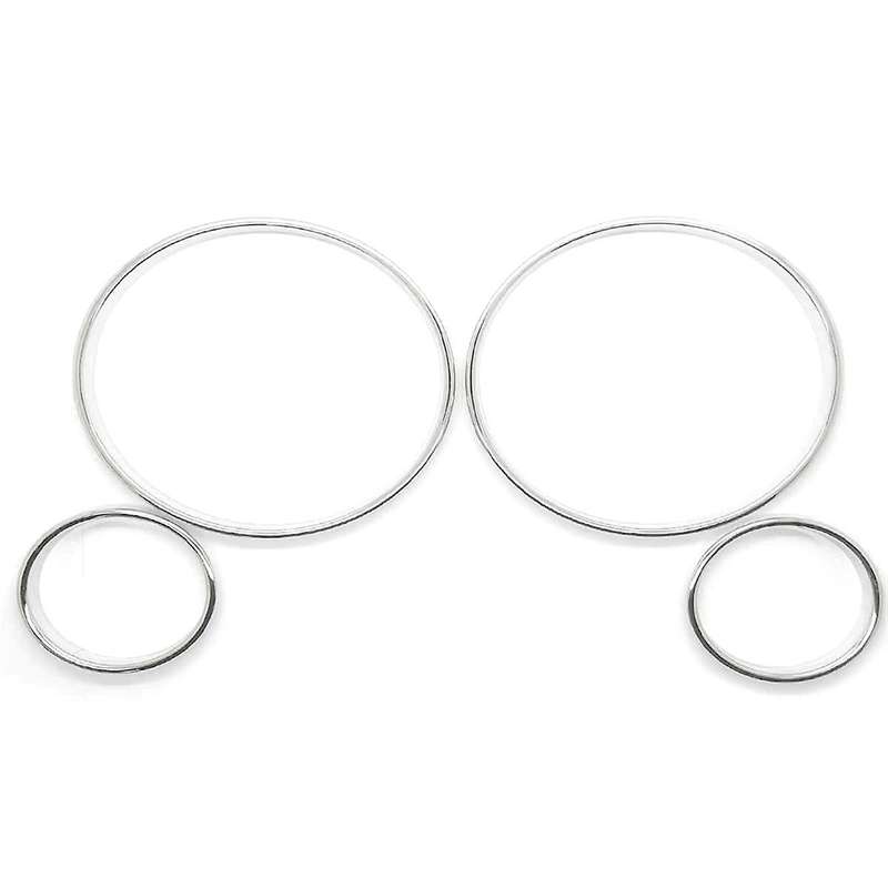 Car Speedometer Cover Bezel Trim Dashboard Gauge Ring Set for E39 5 Series E38 7 Series E53 X5
