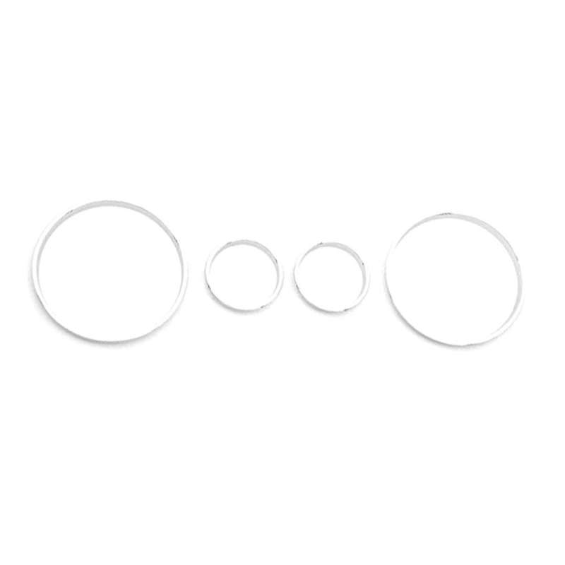 Car Speedometer Cover Bezel Trim Dashboard Gauge Ring Set for E39 5 Series E38 7 Series E53 X5