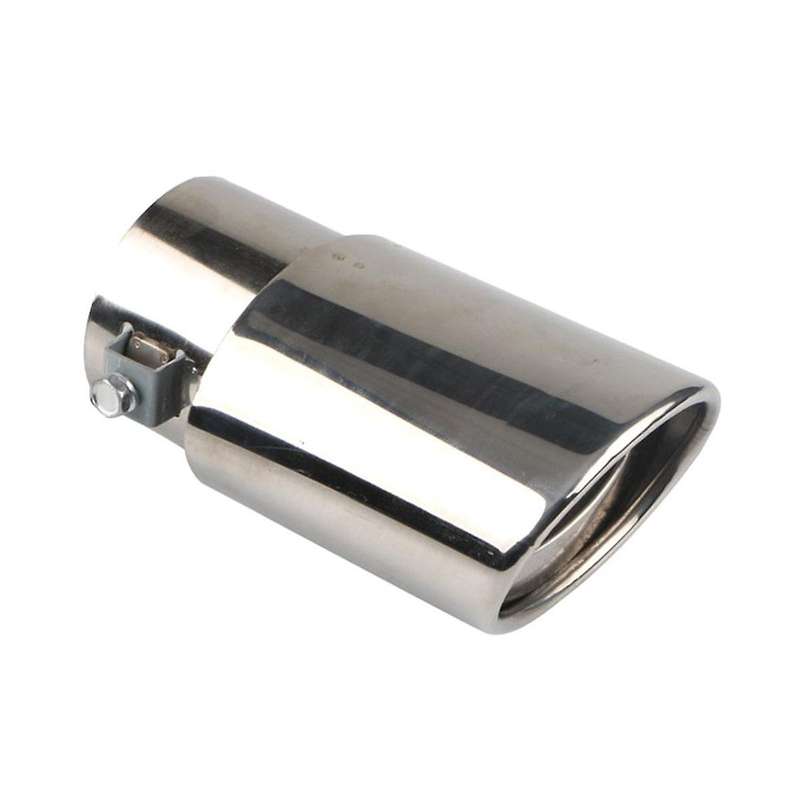 Car Stainless Steel Bright Silver Straight Exhaust Tail Throat Round Tube Universal Fits Car Access