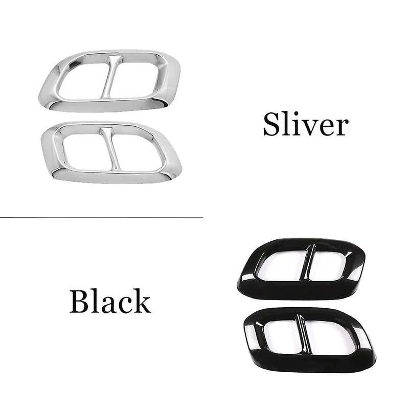 Car Stainless Steel Exhaust Pipe Muffler Tail Cover Trim for GLE350 GLE450 GLC GLS W167 X253 X167 Si