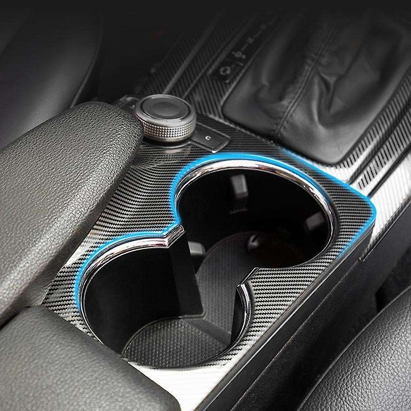 Car Stainless Steel Console Water Cup Holder Frame Cover Trim Sticker for X204 2008-2015 Accessories